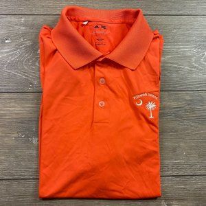 Adidas Golf Polo Orange Performance Kiawah Island Large L